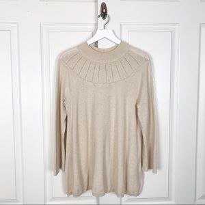 Anthropologie Rosie Neira Pointelle Detail Sweater